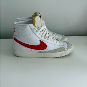 Nike Blazer Mid 77 White Red Sneakers